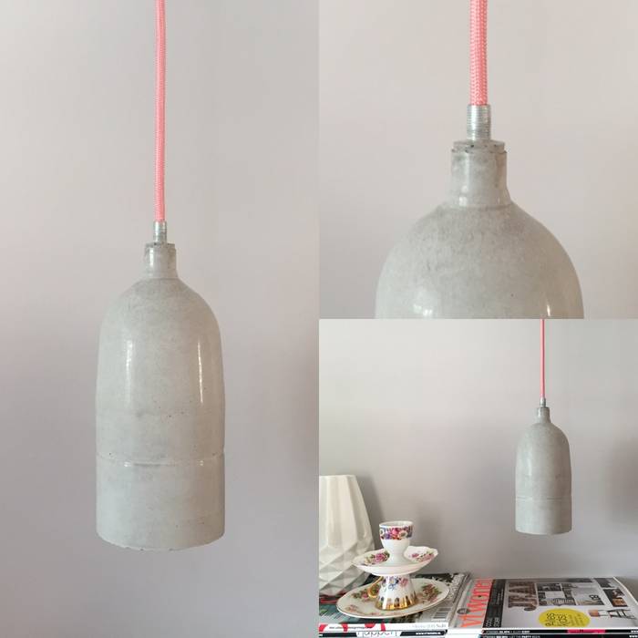 Hanglamp Pepper Beton & Handgemaakt byCoco Designstudio Moderne woonkamers Verlichting