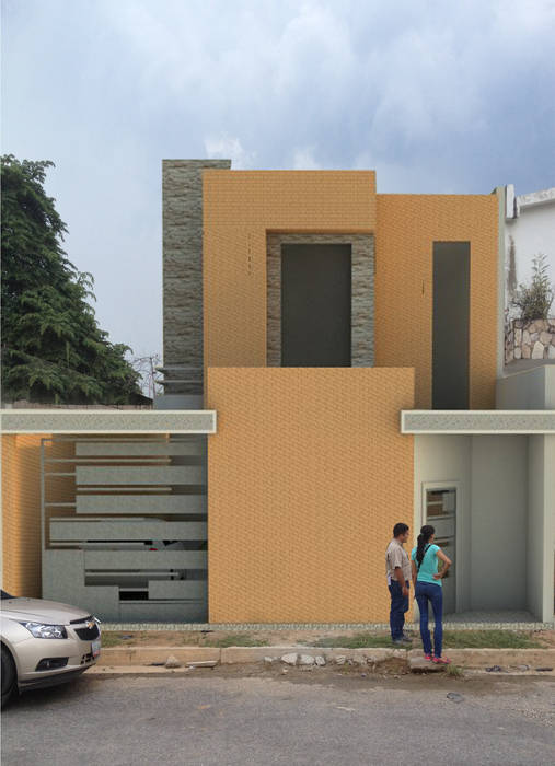 VIVIENDA UNIFAMILIAR FAMILIA SANABRIA, 3R. ARQUITECTURA 3R. ARQUITECTURA Case eclettiche Laterizio