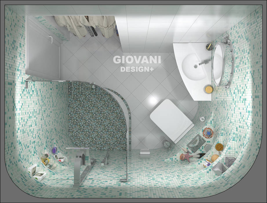 в морском стиле Giovani Design Studio Ванная в средиземноморском стиле