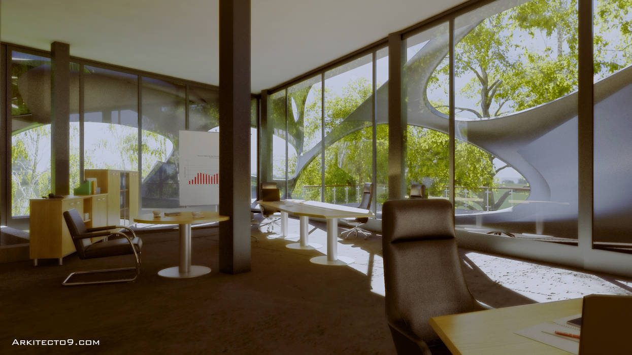 Oficinas, arquitecto9.com arquitecto9.com Estudios y despachos de estilo moderno