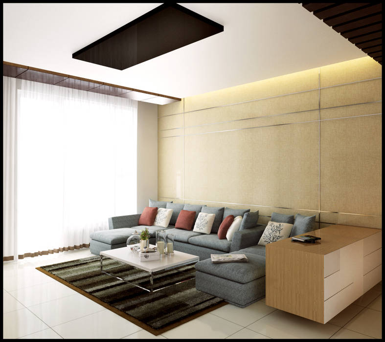 Singh Residence, Space Interface Space Interface Modern living room