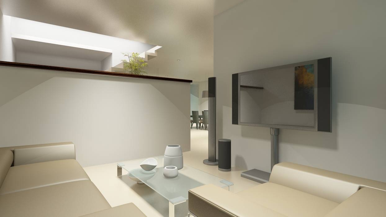 Residencial Europa Lote 3, CouturierStudio CouturierStudio Minimalist media room