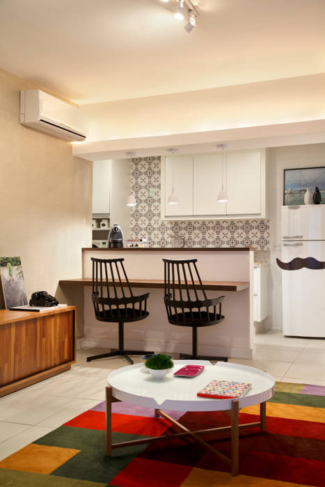 Apartamento Botafogo, Mariana Dornelles Design de Interiores Mariana Dornelles Design de Interiores Cocinas de estilo ecléctico