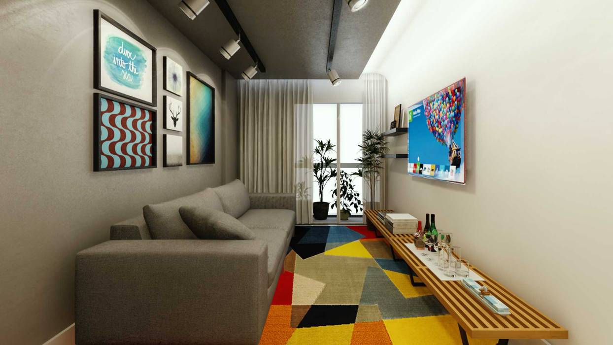 Apartamento Uruguai, fpr Studio fpr Studio Living room