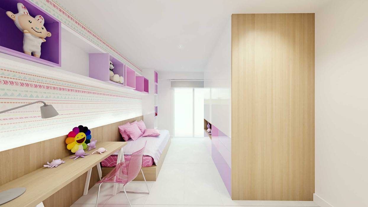 Cobertura Freguesia, fpr Studio fpr Studio Scandinavian style nursery/kids room