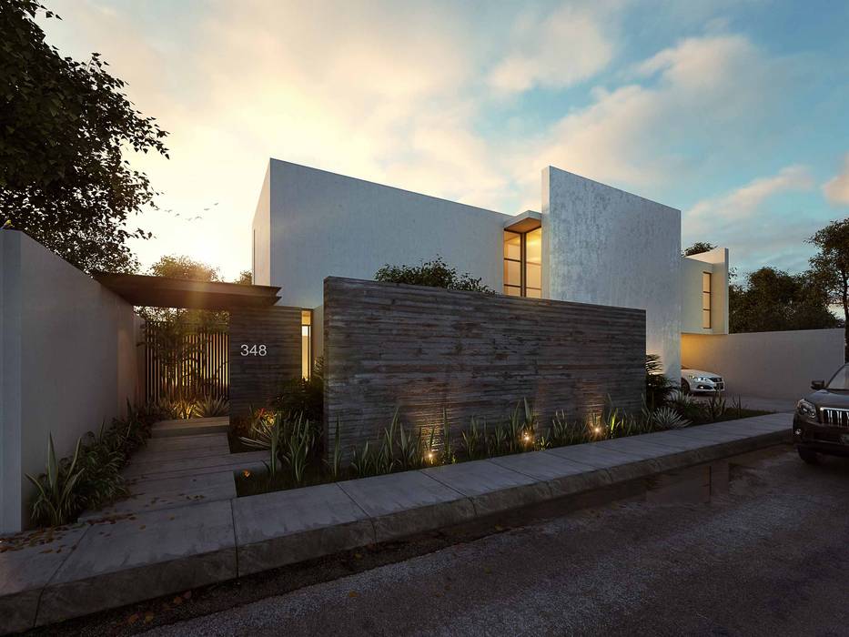 Casa RP, TNGNT arquitectos TNGNT arquitectos Modern garden