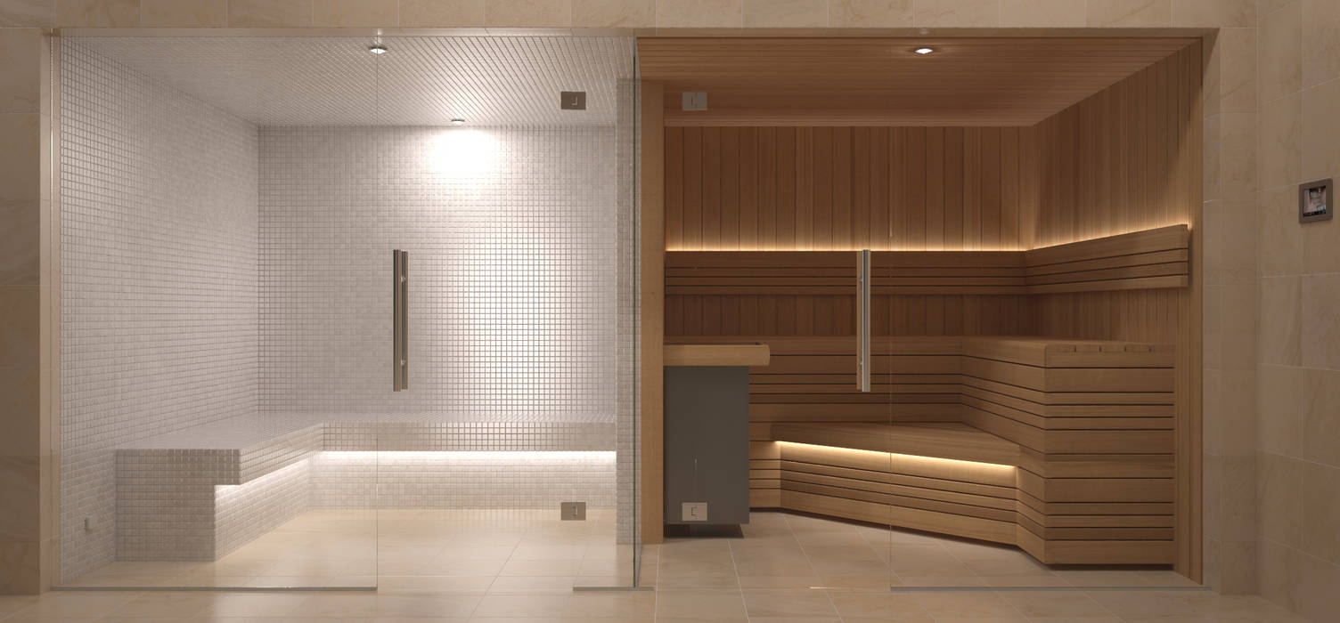 Steam and Sauna Design & Installation., Nordic Saunas and Steam Nordic Saunas and Steam Spa modernos