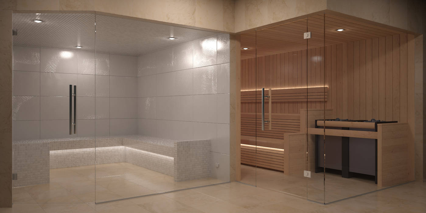 Steam and Sauna Design & Installation., Nordic Saunas and Steam Nordic Saunas and Steam Spas de estilo moderno