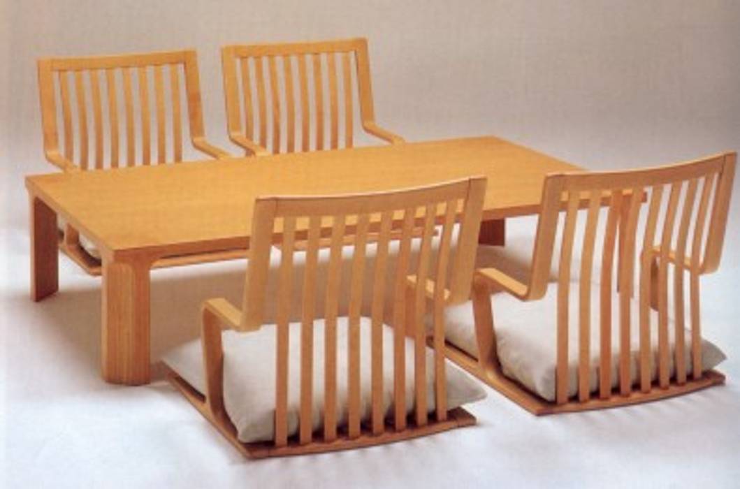 日本旅館のための家具, TANIGAWA STUDIO 家具デザイン TANIGAWA STUDIO 家具デザイン 에클레틱 거실 스툴 & 의자