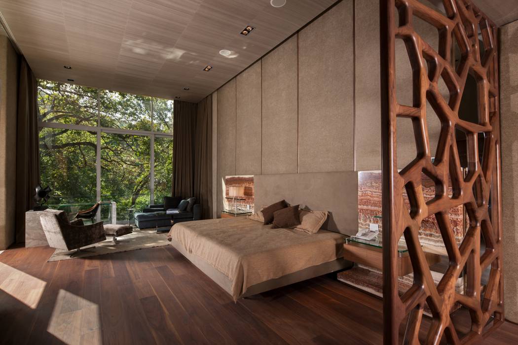 Casa del Arbol, Portico Arquitectura + Construcción Portico Arquitectura + Construcción Modern Bedroom