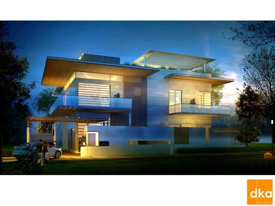 Poddar residence, Dutta Kannan Partners Dutta Kannan Partners 現代房屋設計點子、靈感 & 圖片