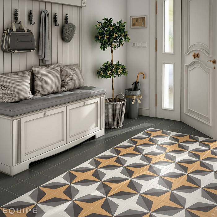 Caprice Deco, Equipe Ceramicas Equipe Ceramicas Kolonialer Flur, Diele & Treppenhaus