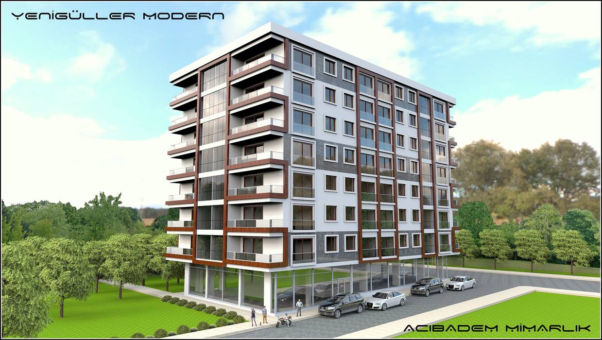 ACIBADEM MİMARLIK – Yenigüller Modern: modern tarz , Modern