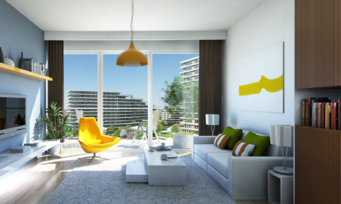 CCT 104 Project in Bahcesehir, CCT INVESTMENTS CCT INVESTMENTS Modern Oturma Odası