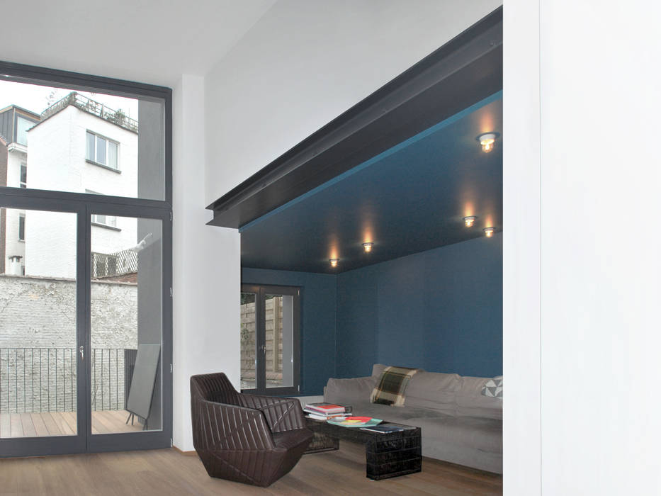 rénovation maison RR, planomatic planomatic Salas de estilo minimalista