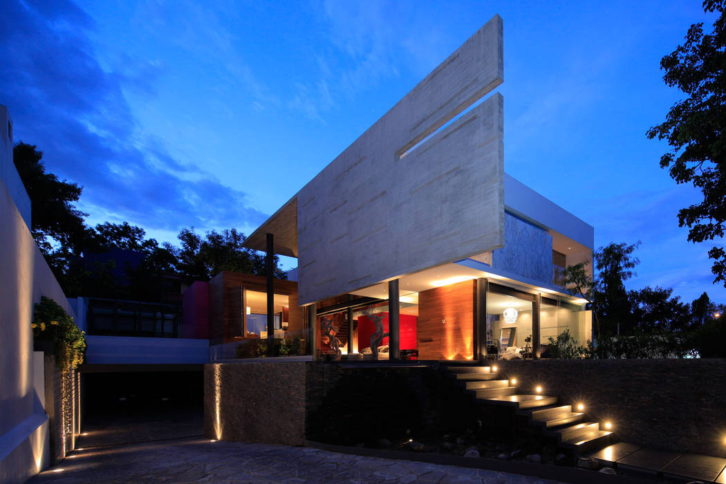 Casa Rinconada., Echauri Morales Arquitectos Echauri Morales Arquitectos Maisons minimalistes