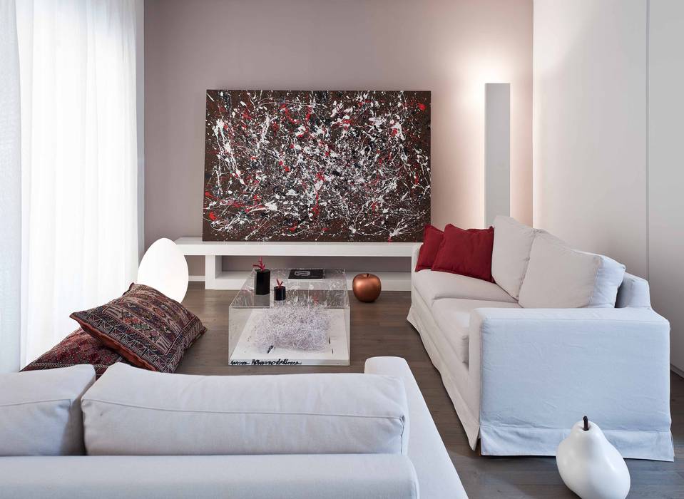 Ristrutturazione di un appartamento a Napoli, architetto Lorella Casola architetto Lorella Casola Living room