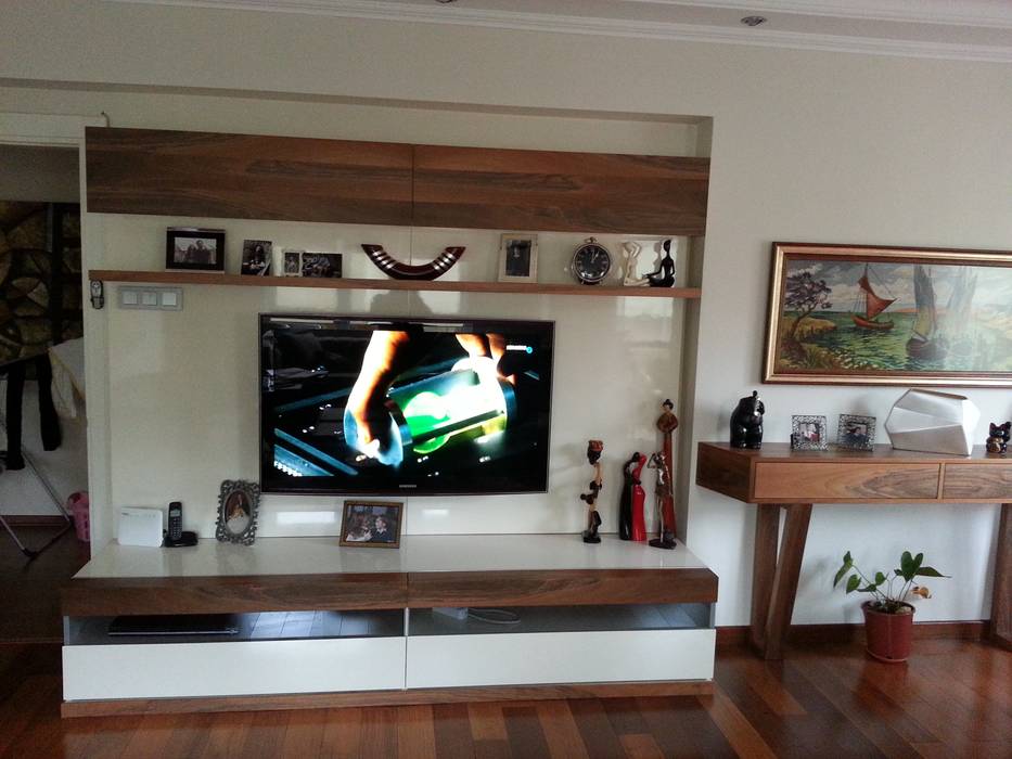 Tv Ünitesi, Erim Mobilya Erim Mobilya Phòng khách Gỗ thiết kế Transparent TV stands & cabinets