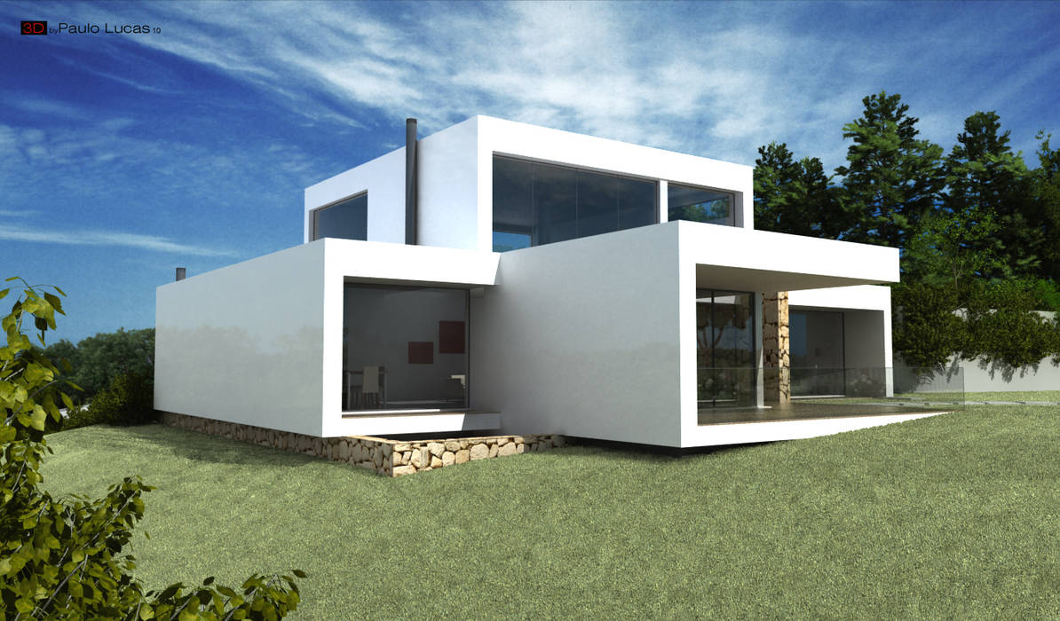 House CG - Paulo Lucas, Arq. SPL - Arquitectos Casas modernas