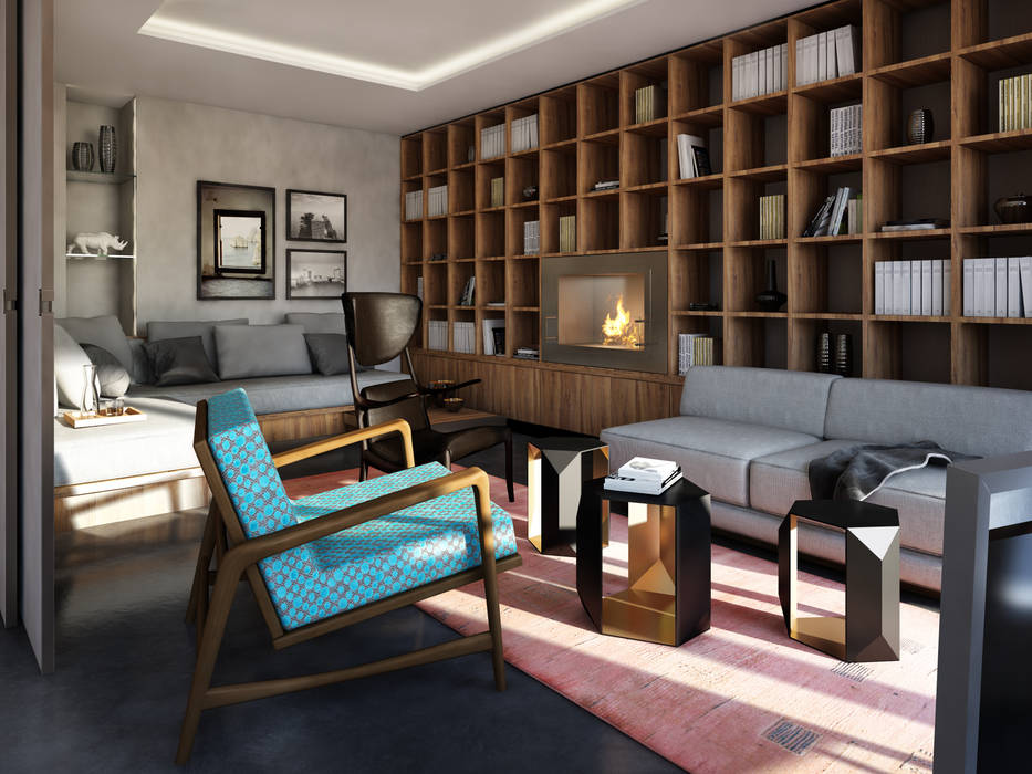 Innenarchitektur 3D-Visualisierung, winhard 3D winhard 3D Modern living room