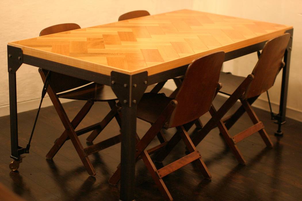 ​HOUSE TRAD ORIGNAL DINING TABLE, HOUSETRAD CO.,LTD HOUSETRAD CO.,LTD Endüstriyel Yemek Odası Masalar