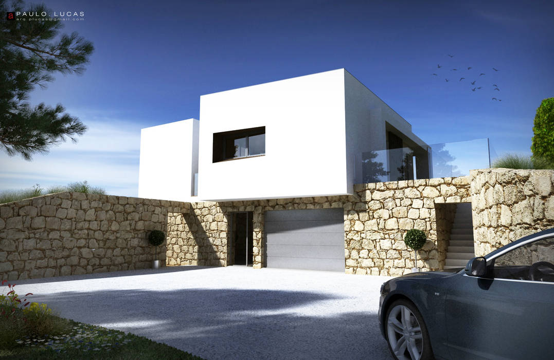 House AS - Paulo Lucas, Arq. SPL - Arquitectos Casas modernas