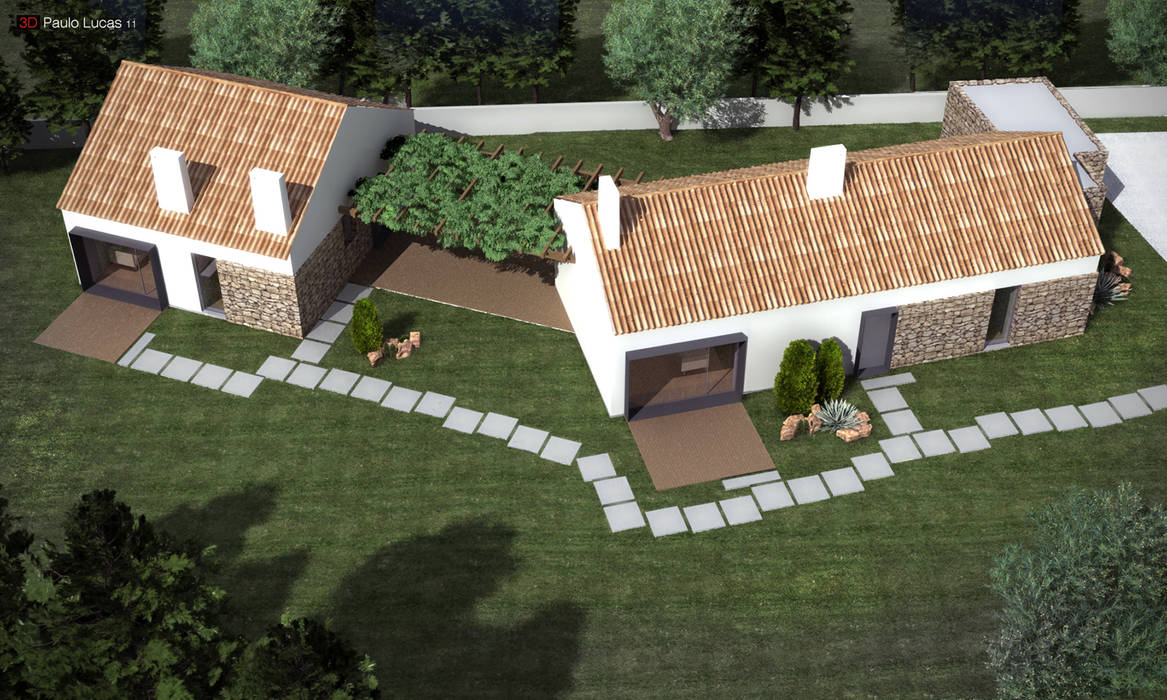 House CP - Paulo Lucas, Arq. SPL - Arquitectos Casas modernas