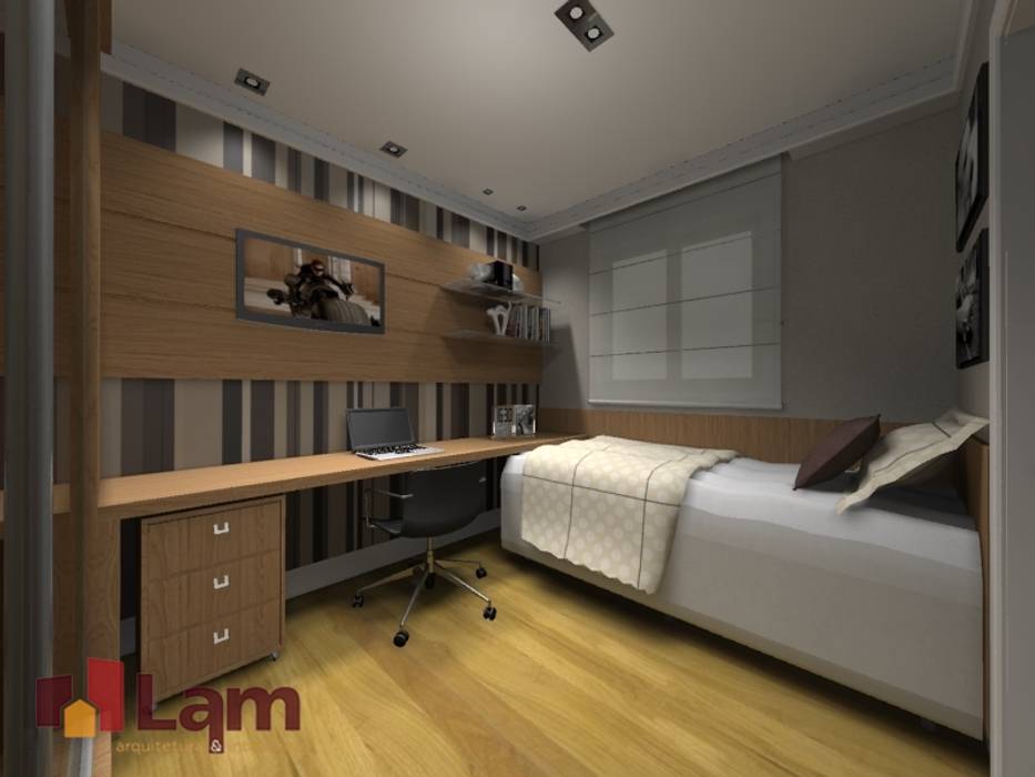 Apartamento - Mais Verde e Arte Morumbi, LAM Arquitetura | Interiores LAM Arquitetura | Interiores Спальня