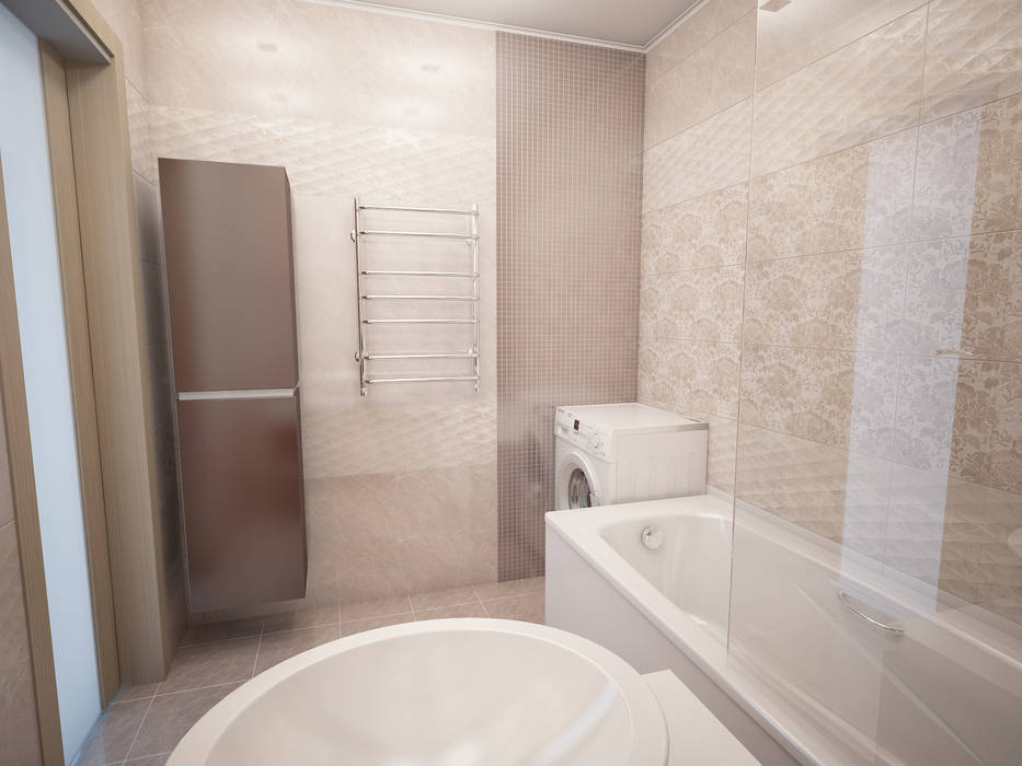 Дизайн-проект трехкомнатной квартиры 105 м2_ 2015г, Artstyle Artstyle Ванная в классическом стиле