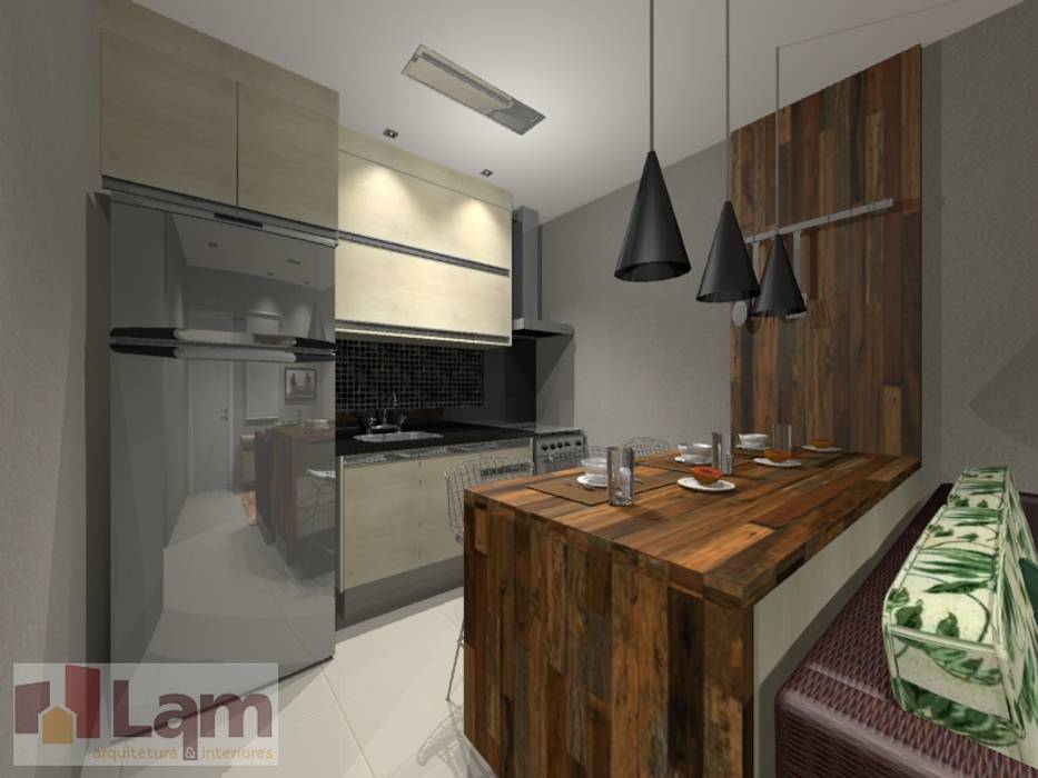 Varanda Gourmet - Projeto LAM Arquitetura | Interiores