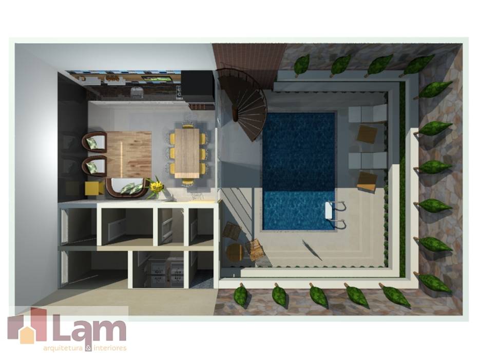 Vista Superior - Projeto LAM Arquitetura | Interiores
