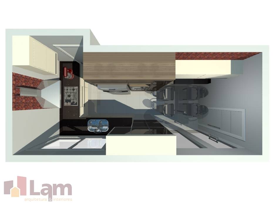 Cozinha - Projeto LAM Arquitetura | Interiores Cozinhas modernas