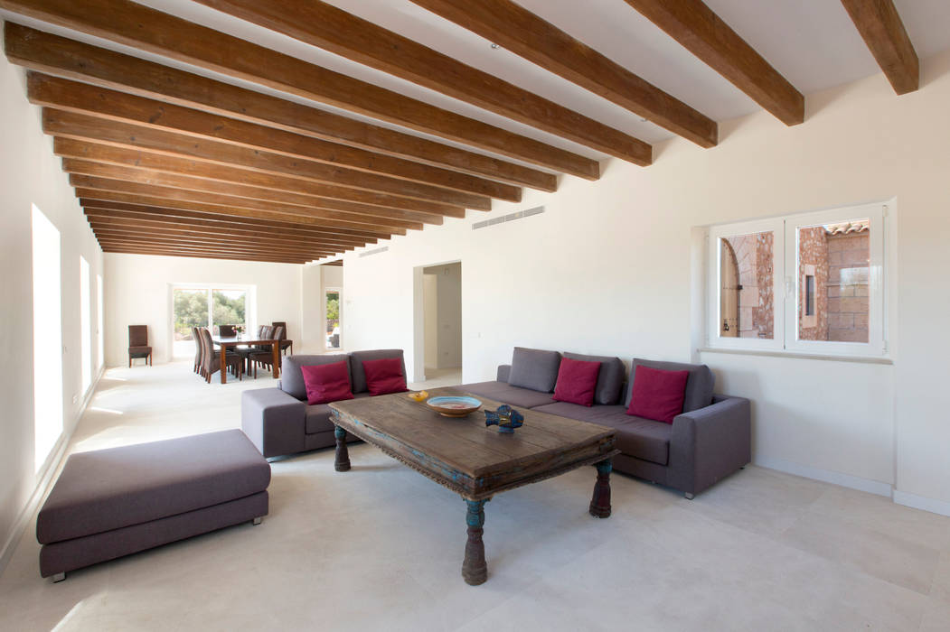 Villa CP Campos, ISLABAU constructora ISLABAU constructora Rustic style living room