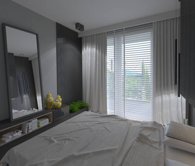 APARTAMENT SASKA KĘPA WARSZAWA, The Vibe The Vibe ห้องนอน