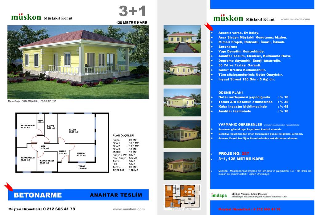 Müstakil Konut (Fransızcası : Villa ), Müskon - Müstakil Konut Projeleri Müskon - Müstakil Konut Projeleri Klasik Bahçe