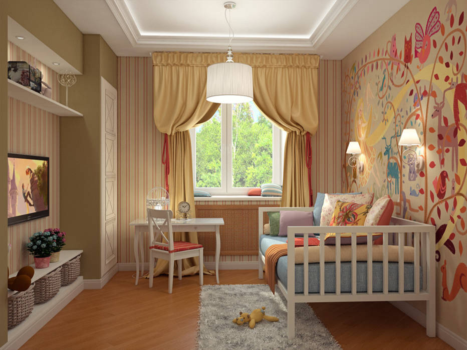 Skolkov wood, Alena Gorskaya Design Studio Alena Gorskaya Design Studio Nursery/kid’s room