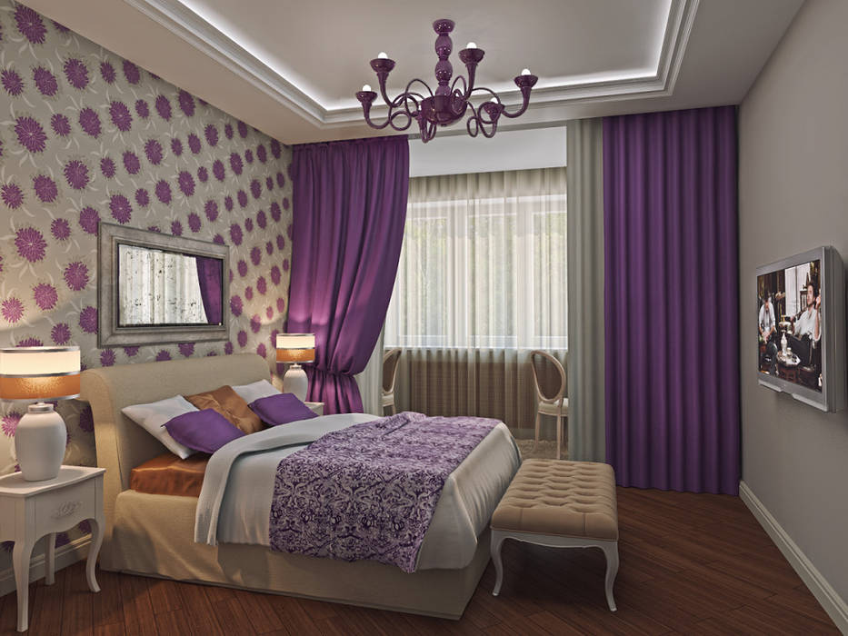 Skolkov wood, Alena Gorskaya Design Studio Alena Gorskaya Design Studio Country style bedroom