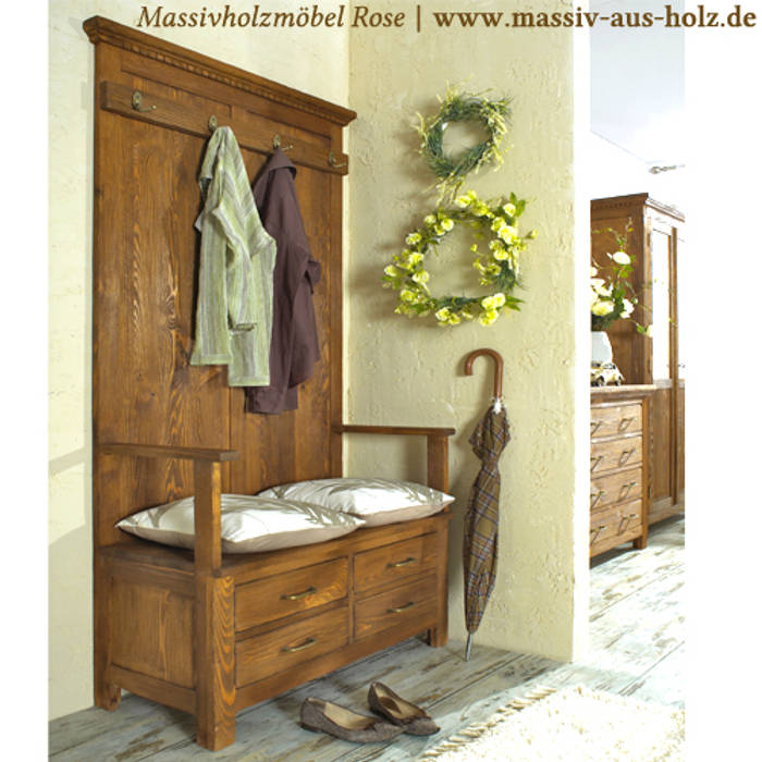 Wandgarderobe | rustikal & massiv von massiv aus holz rustikal holz