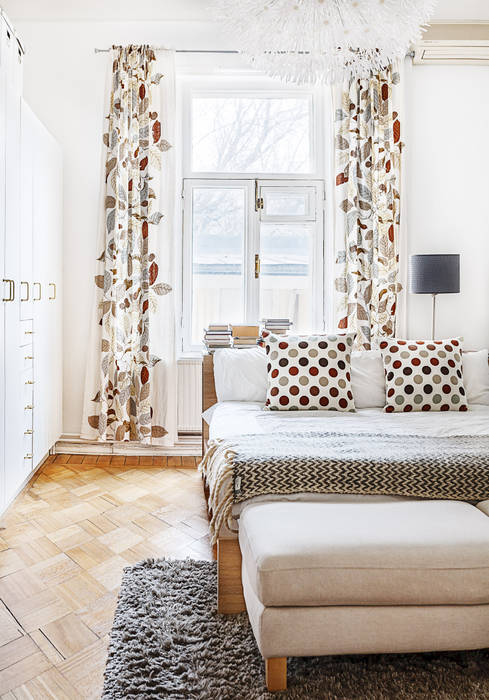 Шведский дом в Москве, K-Studio K-Studio Scandinavian style bedroom