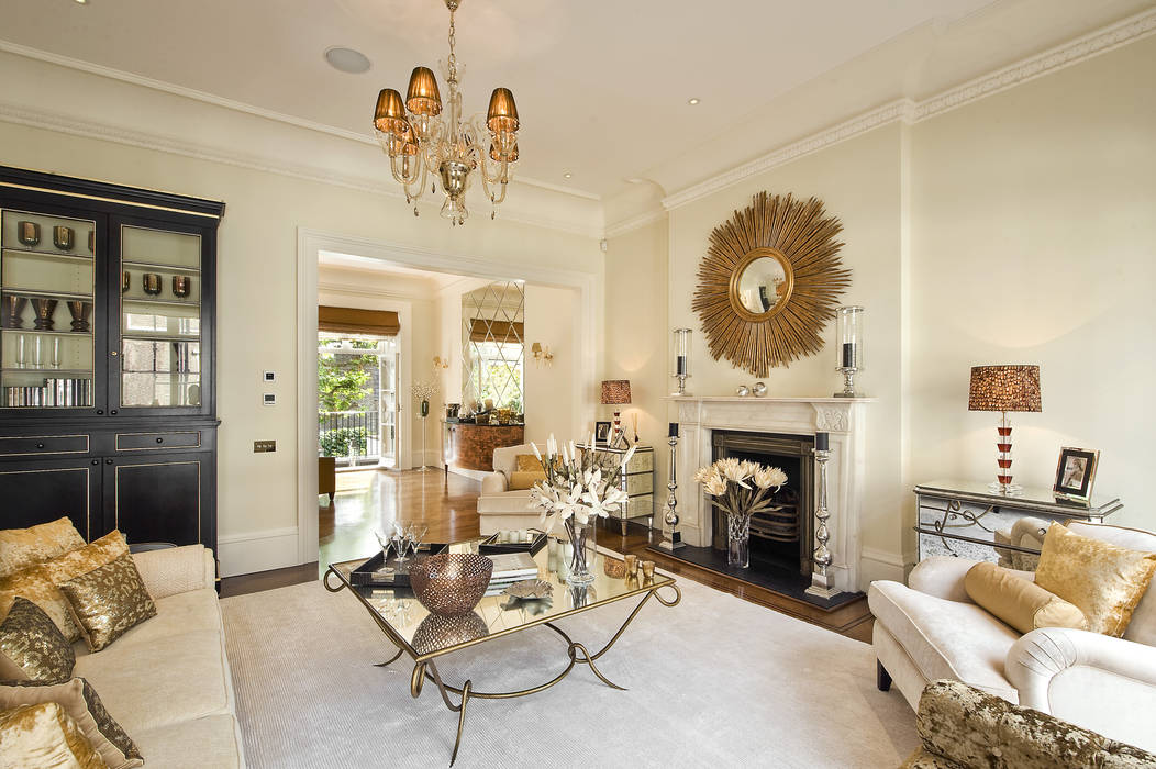 The Living room at the Chester Street House Nash Baker Architects Ltd Klasik Oturma Odası