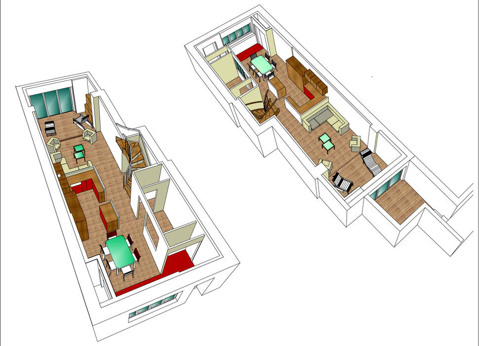 Maison D. (chantier en cours de finition), Atelier FA - Achitecture d'intérieurs & d'extérieurs Atelier FA - Achitecture d'intérieurs & d'extérieurs