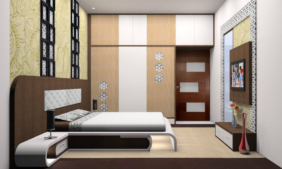 Bed Room, Suthar Interior & architecture Suthar Interior & architecture Modern style bedroom Wood Wood effect