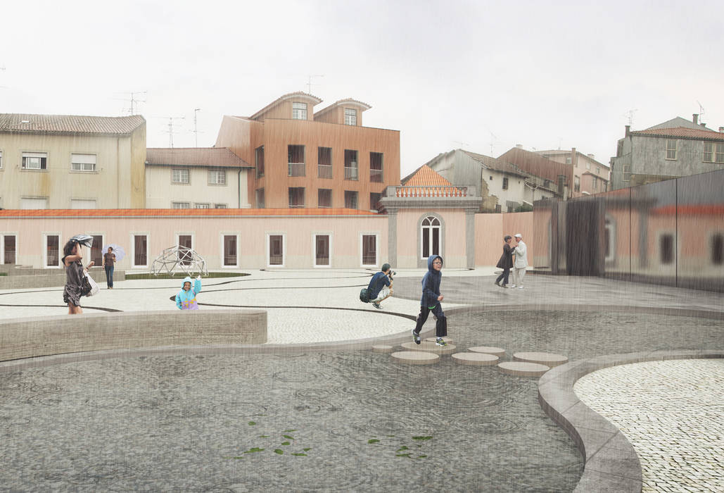 Concurso Público de Conceção para a Revitalização da Praça 2 de Maio, em Viseu, Vítor Leal Barros Architecture Vítor Leal Barros Architecture Casas modernas