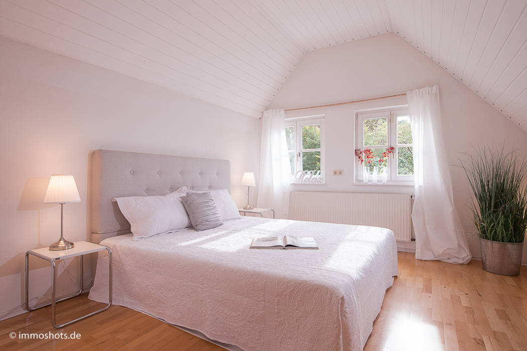 Schlafzimmer nach dem Home Staging Immotionelles