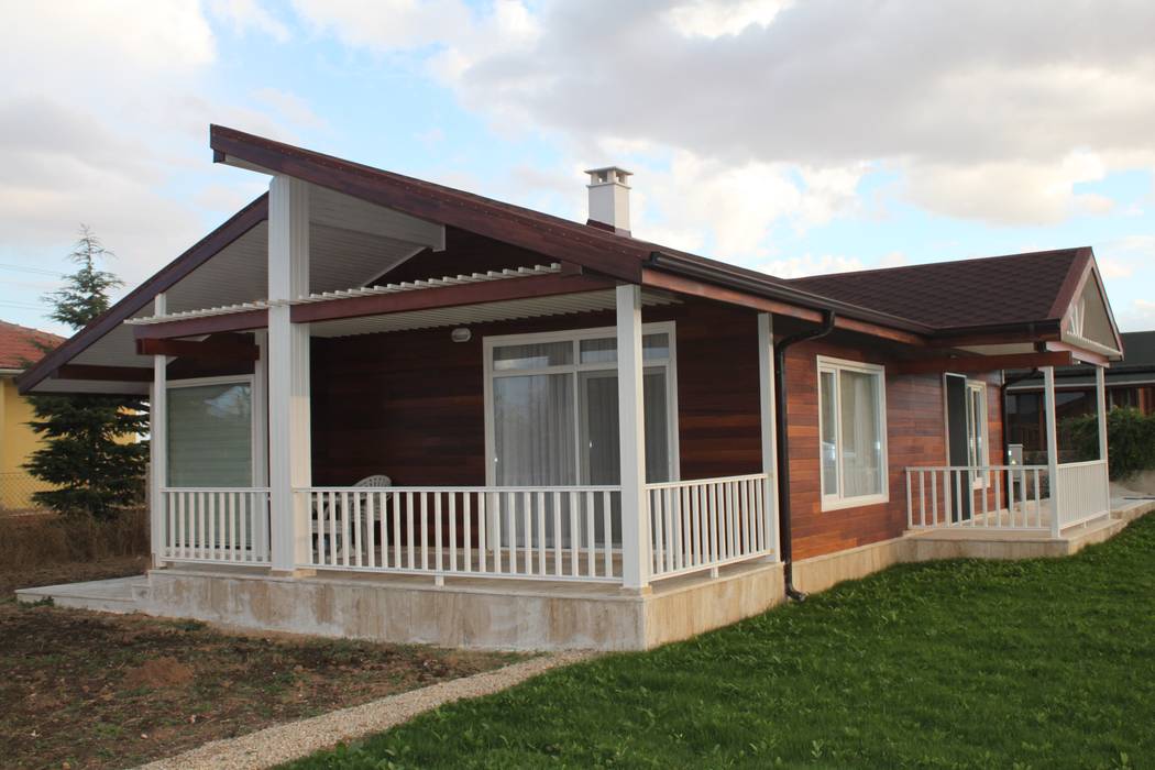 Şömineli ahşap ev kırsal pencere &amp; kapılar kuloğlu orman ürünleri