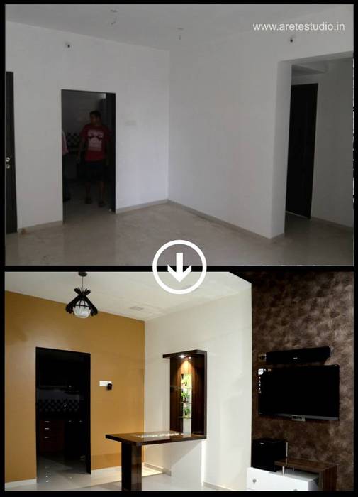 Living room before after 3 ARETE studio
