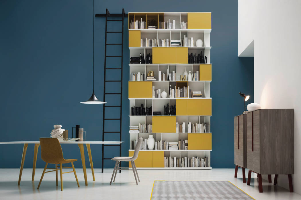 Wunderschöne Design Bücherregale, Livarea Livarea 모던스타일 서재 / 사무실 찬장 & 선반