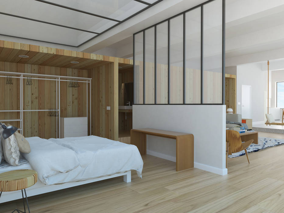 MINILOFT EN CUATRO CAMINOS, ESTUDIO BAO ARQUITECTURA ESTUDIO BAO ARQUITECTURA Scandinavian style bedroom