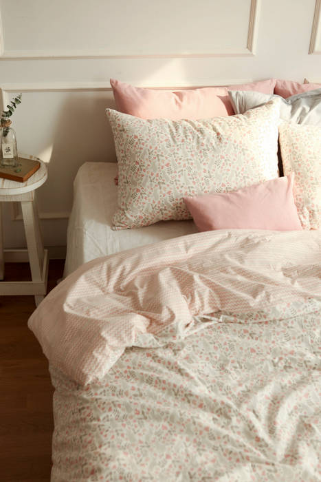Bedding set (cotton) 01 Botanic garden, (주)이투컬렉션 (주)이투컬렉션 Phòng ngủ phong cách hiện đại Textiles