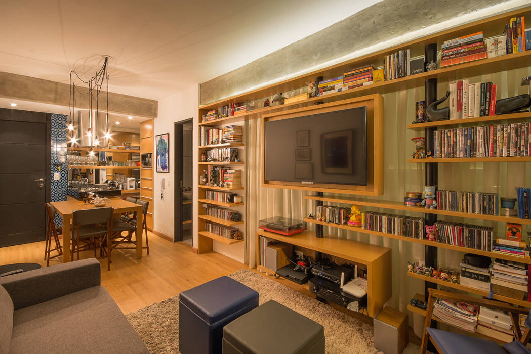 Apartamento Leopoldo, Sacada Sacada Livings modernos: Ideas, imágenes y decoración
